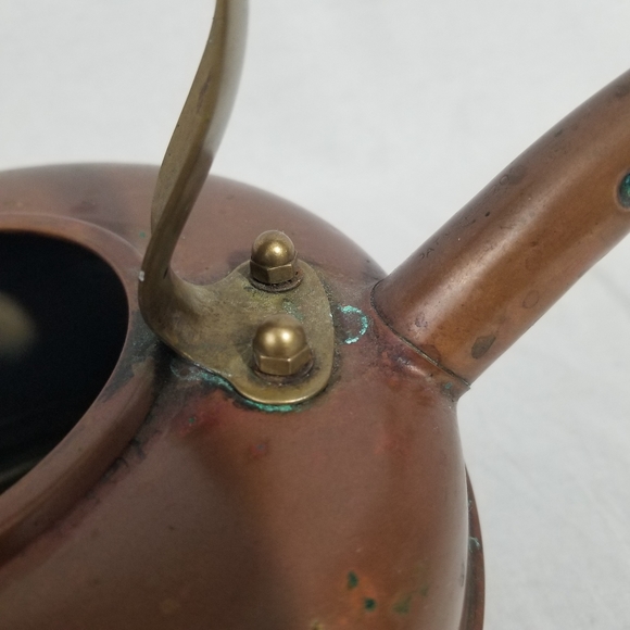 Vintage Solid Copper Tea Kettle Made in England - Picture 6 of 16